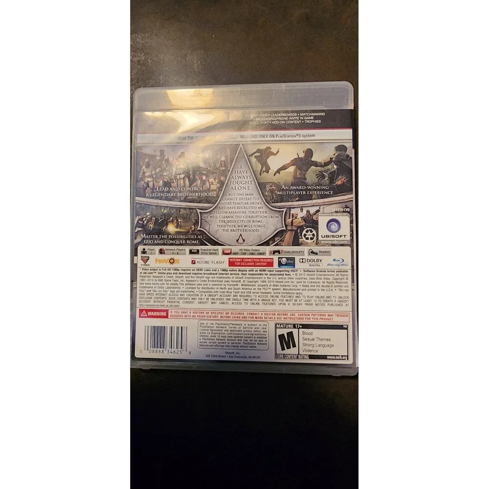 Assassin's Creed: Brotherhood (Playstation 3) (Black Label)